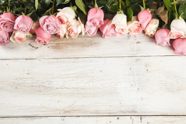 Masada Beyaz Pembe Güller — Stok fotoğraf