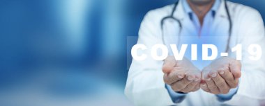 doktor- hand covid-19 metin ekranda