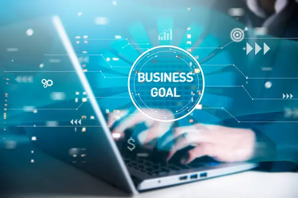 Business goal concept.Business, Technology,