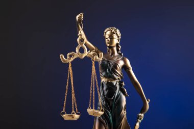 Adalet Anıtı sembolü, hukuki hukuk konsepti imajı