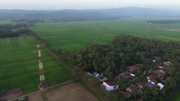 Banyumas Central Java Indonesia Luglio 2023 Vista Aerea Veduta Della — Video Stock