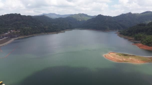 Sempor Rezervuar Barajının Veya Gombong Kebumen Deki Waduk Sempor Central — Stok video