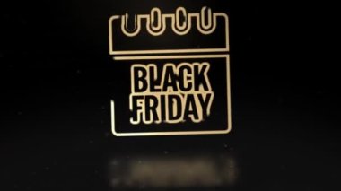 Kara Cuma yanıyor. Kara Cuma indirimli reklam videosu için tabela arka planı. Kara Cuma satışları için mükemmel bir video. 4k blackFriday satış animasyonu 4k. Kara Cuma alışverişi. Cuma satışları 4k