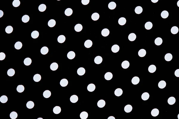 Black Fabric White Circle Fabric Texture Close — Fotografia de Stock