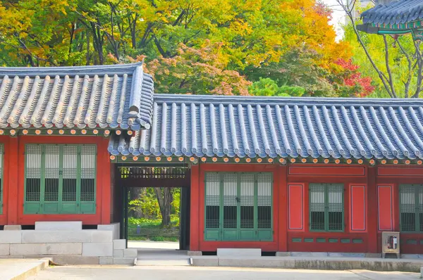 Seoul Corée Sud Octobre 2022 Ancienne Porte Palais Deoksugung Avec — Photo