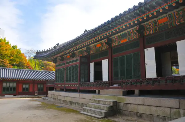 Soul Jižní Korea Října 2022 Staré Starobylé Palácové Síně Pro — Stock fotografie