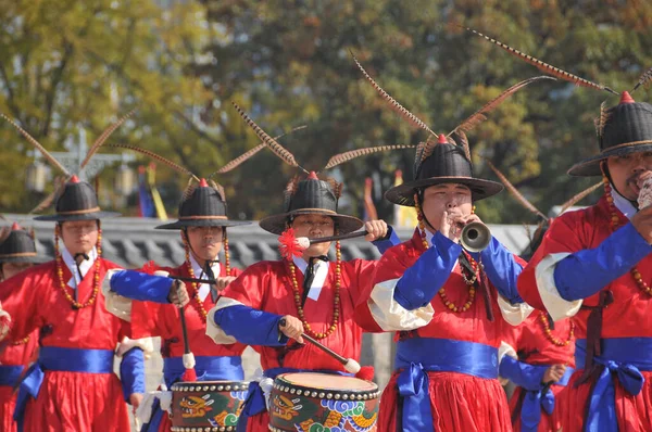 Seoul South Korea October 2022 Korean Ancient Old Soldier Warriors — Stock Photo, Image