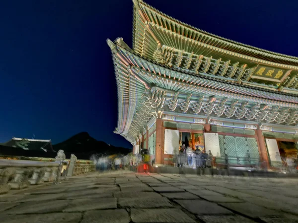 Seoul South Korea October 2022 Світло Головному Залі Палацу Кьонбоккун — стокове фото