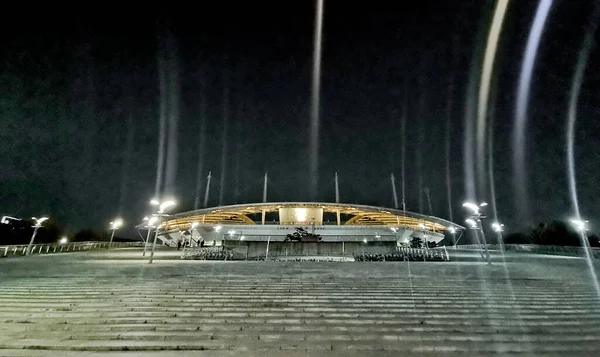 Seoul Coreia Sul Outubro 2022 Cena Noturna Raios Luz Estádio — Fotografia de Stock