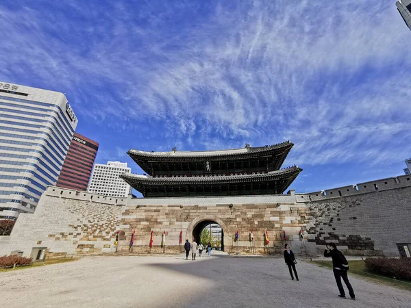 Seoul South Korea Oktober 2022 Sungnyemun Port Vid Namdaemun Som — Stockfoto