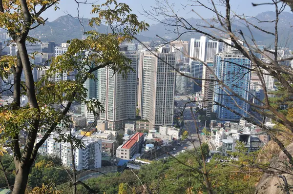 Seoul Corea Del Sur Octubre 2022 Escena Rascacielos Edificios Apartamentos —  Fotos de Stock
