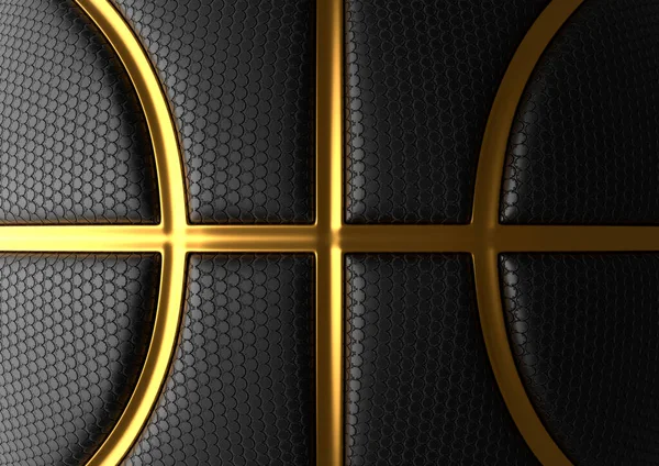 Чорний Баскетбол Фоном Дизайну Золотої Лінії Баскетбольна Текстура Точки Поверхні — стокове фото