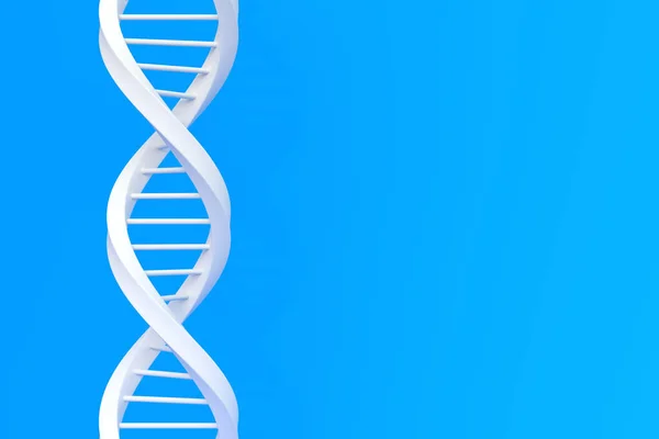 Dna Blue Background Copy Space Rendering Illustration — Stock Photo, Image