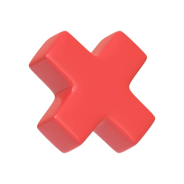 Röda Korset Tecken Isolerad Vit Bakgrund Ikon Tecken Och Symbol — Stockfoto