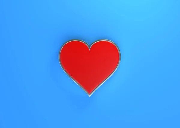 Cartes Jouer Symbole Coeurs Avec Des Couleurs Rouges Isolés Sur — Photo
