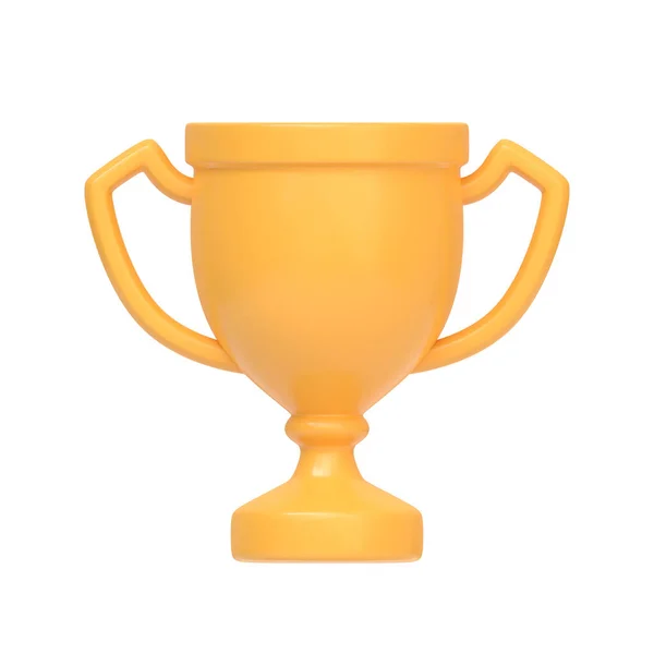 Ícone Taça Campeão Troféu Dos Vencedores Isolado Fundo Branco Ilustração — Fotografia de Stock