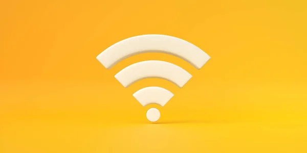 배경에 네트워크 와이파이 아이콘 디자인 Wifi 자성을 — 스톡 사진