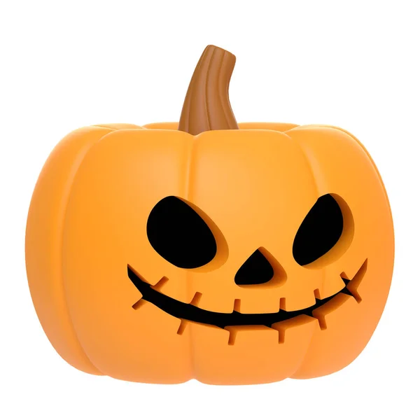 Zucca Jack Lanterna Isolata Sfondo Bianco Buon Halloween Tradizionale Festa — Foto Stock