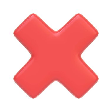 Beyaz arka planda Kızıl Haç işareti var. 3 boyutlu simge, imza ve sembol. Çizgi film tarzı asgari. Ön manzara. 3 Boyutlu Resim Çizimi