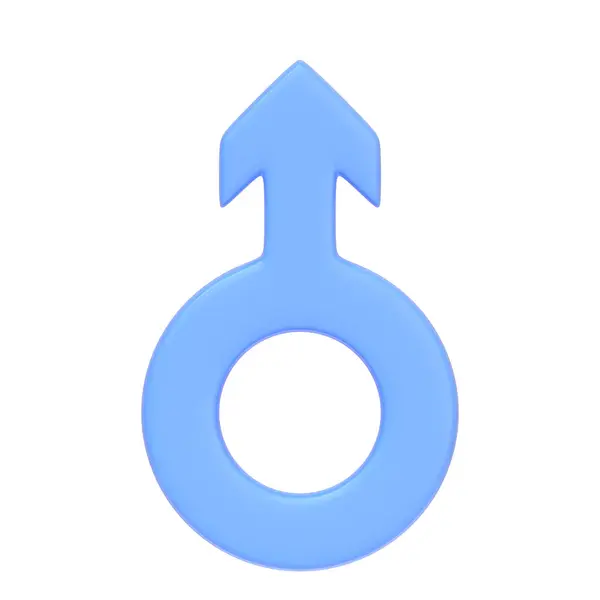 Modrý Muž Symbol Izolované Bílém Pozadí Ikona Znak Symbol Kreslený — Stock fotografie