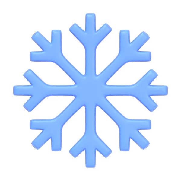 Lodowa Ikona Płatka Śniegu Odizolowana Białym Tle Ikona Znak Symbol — Zdjęcie stockowe