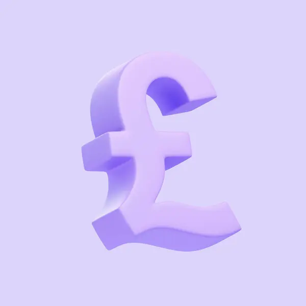Purple pound sign isolated on purple background. 3D icon, sign and symbol. Cartoon minimal style. Front view. 3D Render Illustration