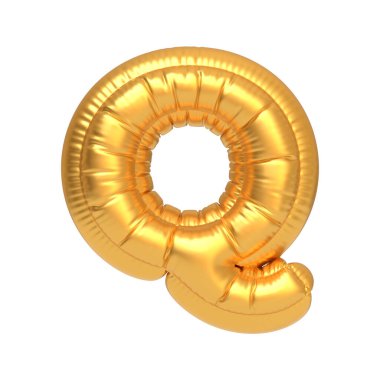 Dokuz numara şeklindeki altın folyo balonu, kutlamalar, doğum günleri ve beyaz arka planda özel durumlar için idealdir. 3 Boyutlu resimleme
