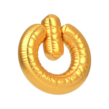 Güç düğmesi şeklinde parlak altın bir balon. Teknoloji temalı etkinlikler, partiler ve dekorasyonlar için mükemmel. 3 Boyutlu resimleme