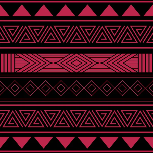 アフリカのシームレスなパターン 部族ベクトルグラフィック オーナメントのテキスタイルデザイン テキスタイル アパレルの抽象的なビジュアル アフリカからインスピレーションを受けたイラスト — ストックベクタ