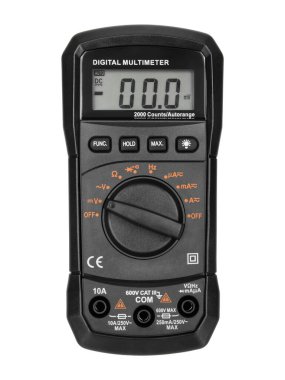 LCD Digital Multimeter Tester clipart