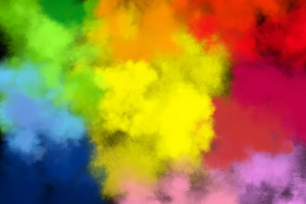 Αφηρημένο Φωτεινό Πολύχρωμο Φόντο Διαφορετικά Σχήματα Χρωμάτων — Φωτογραφία Αρχείου