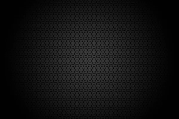 Abstrakter Hintergrund Mit Sechseckigem Punktemuster Auf Schwarzem Vignettenhintergrund — Stockfoto