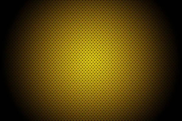 Желтый Фон Сетки Большим Количеством Круглых Отверстий — стоковое фото