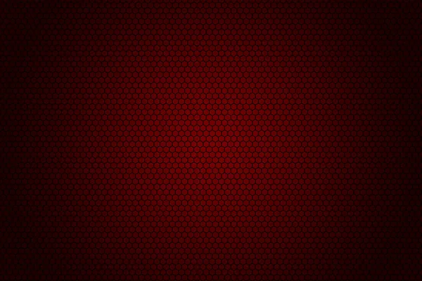 Abstrakt Röd Bakgrund Med Geometriskt Mönster Med Hexagoner — Stockfoto