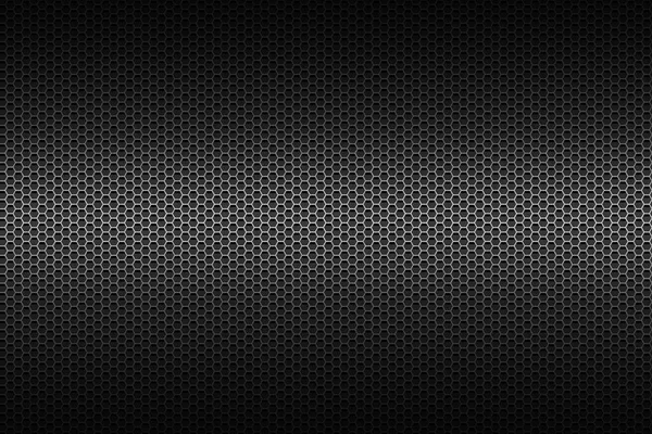 Abstrakter Hintergrund Mit Sechseckigem Punktemuster Auf Schwarzem Vignettenhintergrund — Stockfoto