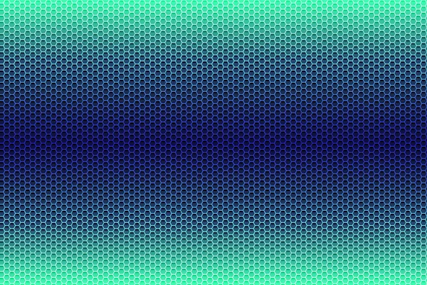 Abstraktní Zeleno Modrý Šestiúhelník Vzor Pozadí — Stock fotografie
