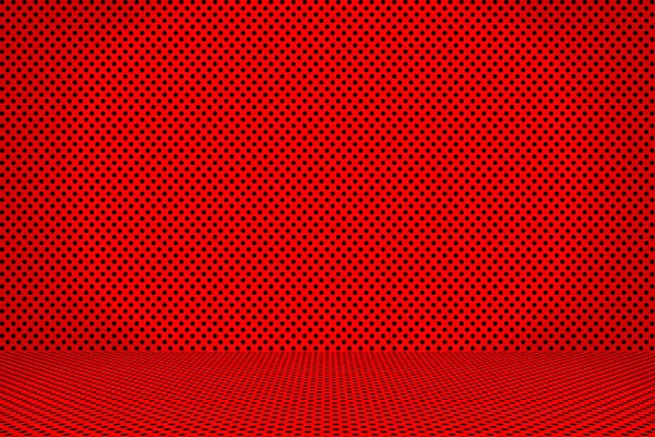 Abstract Red Empty Interior Room Background Carbon Fibre Textured Surfaces — Stock Photo, Image