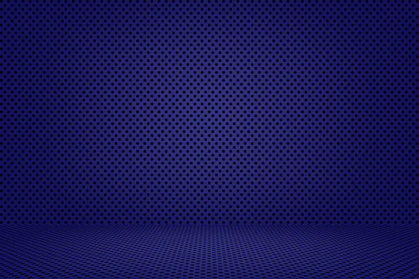 Abstract Blue Empty Interior Room Background Carbon Fibre Textured Surfaces — Stock Photo, Image