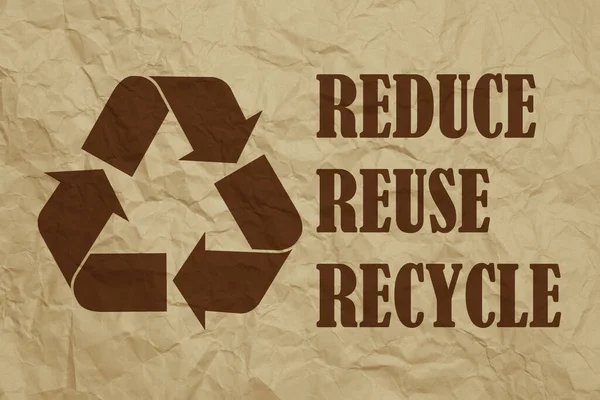 Οικολογικό Σήμα Ανακύκλωσης Φιλικό Προς Περιβάλλον — Φωτογραφία Αρχείου