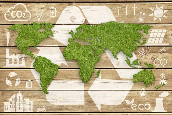 Respetuoso Del Medio Ambiente Reciclar Signo — Foto de Stock