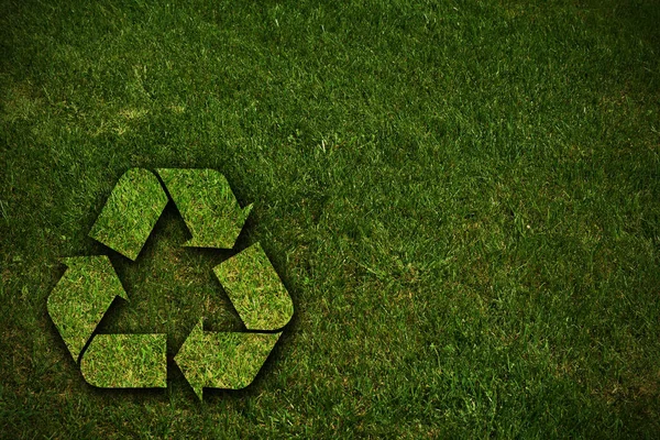 Milieuvriendelijk Recyclingbord — Stockfoto