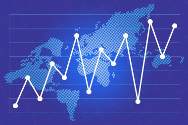 mavi soyut iş diyagramı arka planı