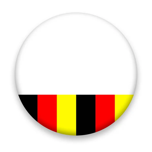 มธงเยอรม นบนพ นหล ขาว — ภาพถ่ายสต็อก