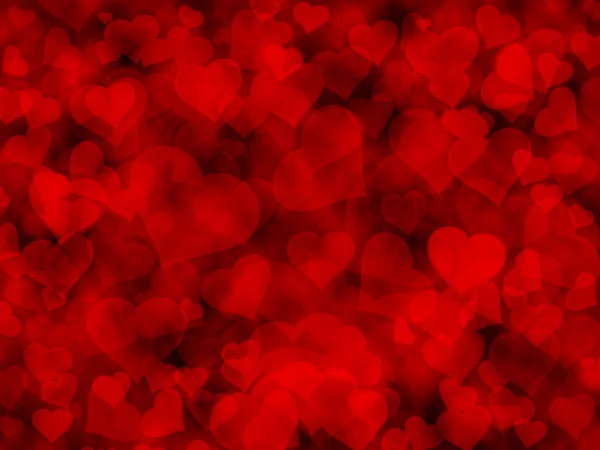 Valentinstag Hintergrund Mit Bokeh Herzen — Stockfoto