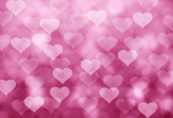 Dia Dos Namorados Fundo Com Corações Bokeh — Fotografia de Stock