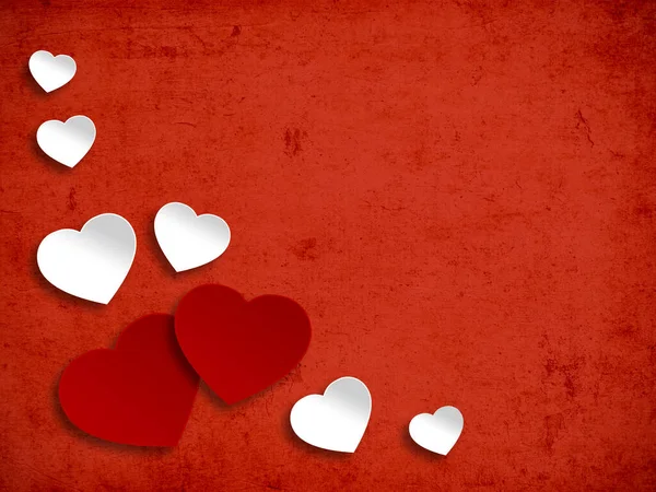 Walentynki Tło Serca Koncepcja Miłości — Zdjęcie stockowe