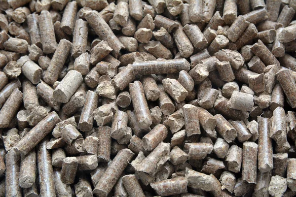 Holz Bioenergie Pellets Textur — Stockfoto