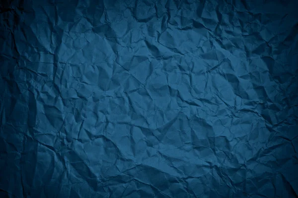 Mavi Buruşmuş Kağıt Doku Arkaplanı — Stok fotoğraf