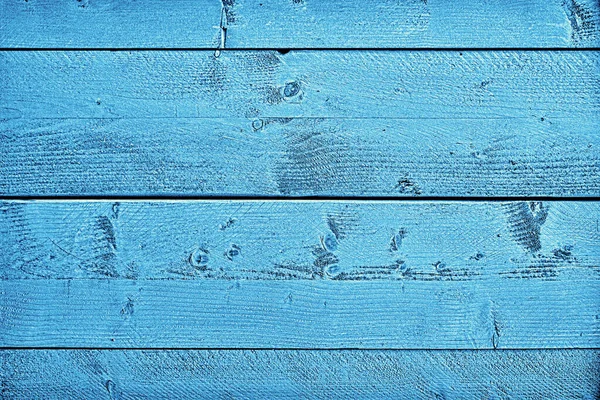 Fundo Madeira Com Pintura Peeling Azul — Fotografia de Stock