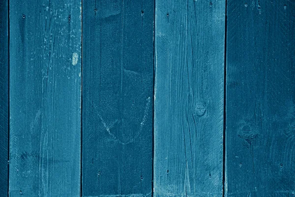 Fundo Madeira Com Tinta Azul — Fotografia de Stock